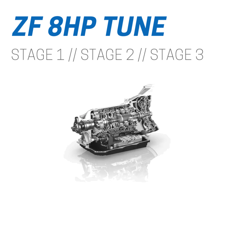 ZF 8HP gearbox tune for Stage 1 Stage 2 and Stage 3 transmission calibration